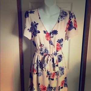 Candie’s Floral Romper w/ High-low Skirt NWT